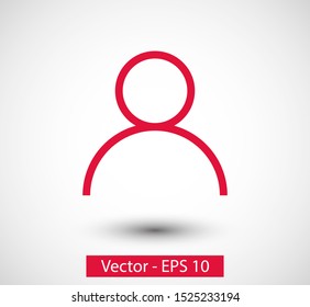 User icon, Avatar symbol, social, Person icon. People vector illustration