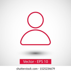 User icon, Avatar symbol, social, Person icon. People vector illustration