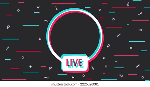 User. User icon. Background with frame for user. Avatar frame. Vector illustration