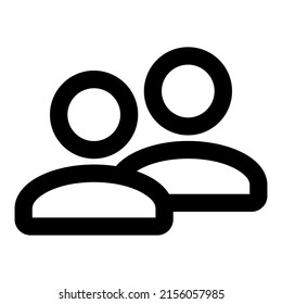 User icon with black color