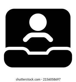 Icono de usuario con color negro