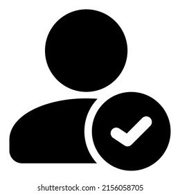 User icon with black color