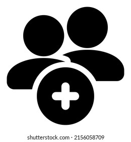 User icon with black color