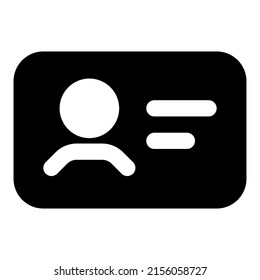 User icon with black color