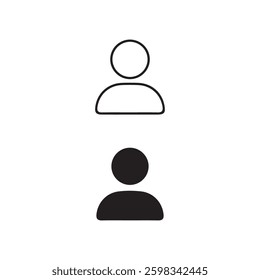 User icon. Black Profile Avatar icon Vector Illustration Eps 10