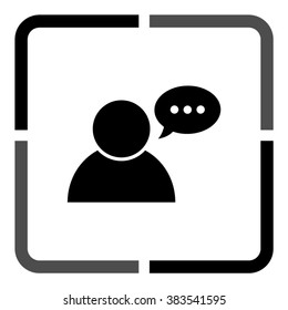 user icon  - black vector icon