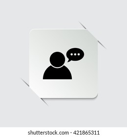 user icon  - black vector icon