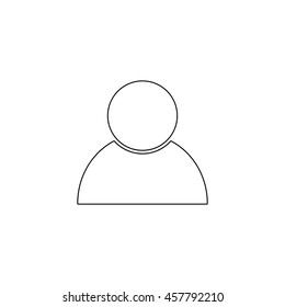 user icon  - black vector icon