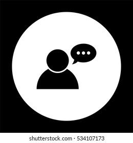 user icon  - black vector icon