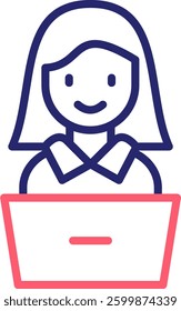 User Icon Color Vector Illustration