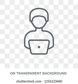 User icon. User design concept from  collection. Simple element vector illustration on transparent background.