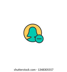User icon design. Interaction icon vector illustration