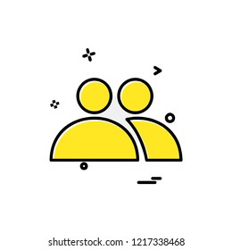User icon design vector