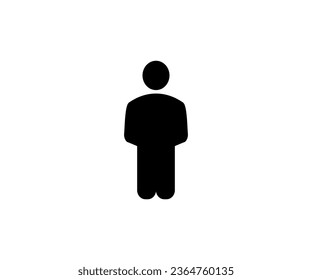 User icon. Figure human silhouette avatar vector design and illustration.
