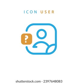 User icon with fill and line vector type. Contains icons like male, female, profile, personal qualities and many other nice icons. It is suitable for applications and websites.