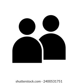 User Icon Flat Isolated on White Background