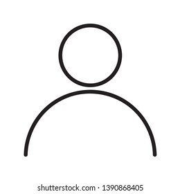 User icon flat icon and modern icon vector illustration