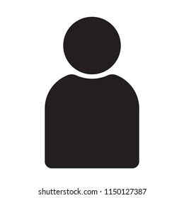 User icon in flat style, Person icon, User icon for web site, User icon vector illustration