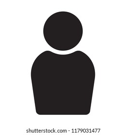 User icon in flat style, Person icon, User icon for web site, User icon vector illustration