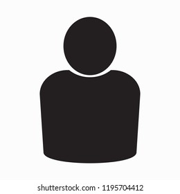 User icon in flat style, Person icon, User icon for web site, User icon vector illustration