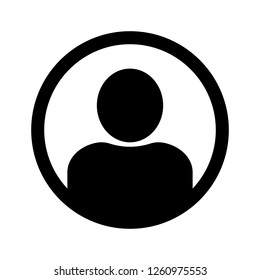 Benutzersymbol in flachem Stil, Person für Website-Vektorillustration