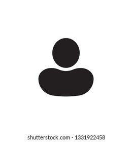 User icon in flat style, Person icon