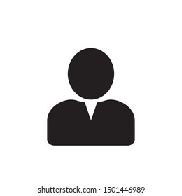User icon in flat style, Person icon, User icon for web site, User icon vector illustration