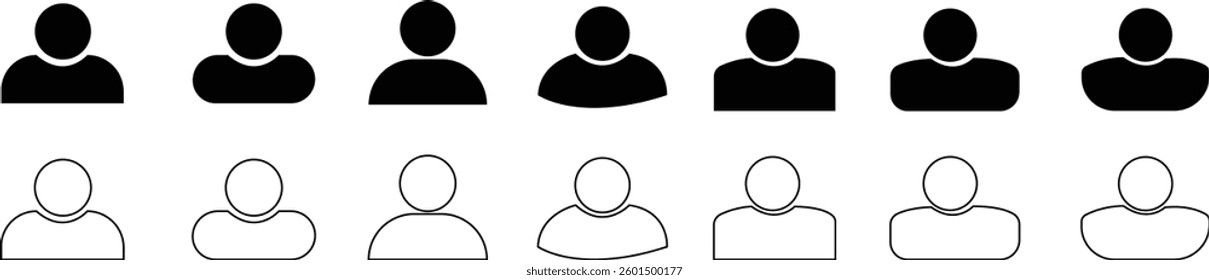  User icon in flat style, Person icon, User icon for web site,vector illustration of a black and white background
