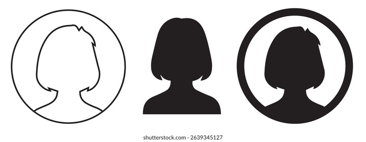 User icon in flat style, Person icon, User icon for web site, squad icon, person symbol, vector illustration