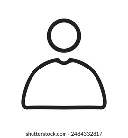 User icon in flat style. Profile vector illustration on white isolated background. User business concept.