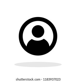 User icon in flat style. User symbol for your web site design, logo, app, UI Vector EPS 10.