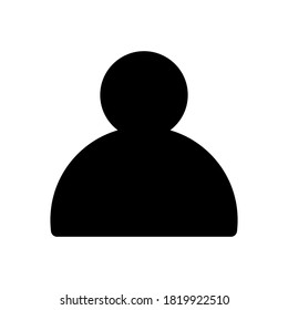 vector de estilo de glifo de icono de usuario editable para su diseño