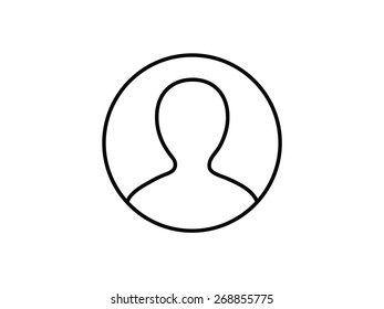 User Icon Glyph Vector illustration