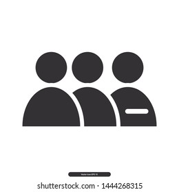 User icon, User group, User symbol, Editable stroke. Vector illustration, eps10.