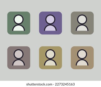 icono de usuario cabeza , icono plano de ilustración de vector de personas