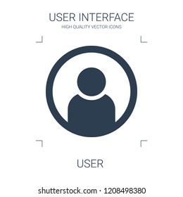 user icon. high quality filled user icon on white background. from user interface collection flat trendy vector user symbol. use for web and mobile
