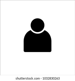 User icon. Human person symbol. Avatar login sign. icon  Vector template