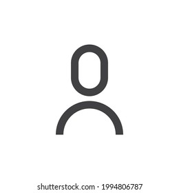 User icon. Human person symbol. Avatar login sign.