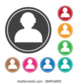User icon , human resource and business person design