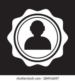 User icon , human resource and business person design