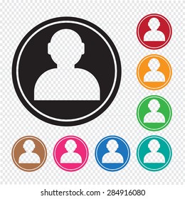 User icon , human resource and business person design