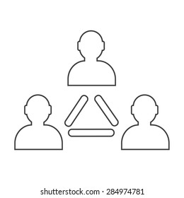 User icon , human resource and business person design