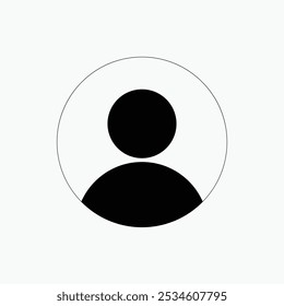 User icon, user icons set. Person profile avatar with account symbol. Icons for applications and communication. Social media concepts.
