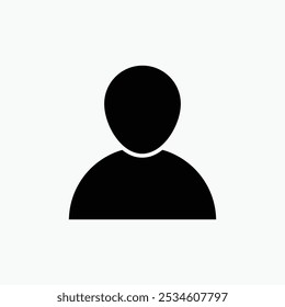 User icon, user icons set. Person profile avatar with account symbol. Icons for applications and communication. Social media concepts.
