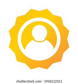 user icon. user illustration. Flat vector icon. can use for, icon design element, ui, web, app.