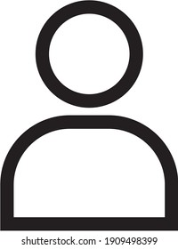 Benutzersymbol-Illustration einzeln auf Vektorsymbol