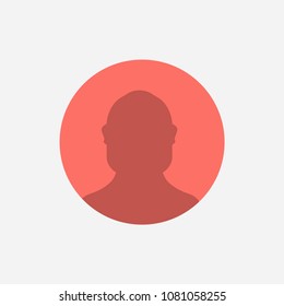 User icon illustration,profile image sign vector symbol