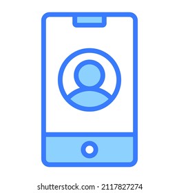 user Icon. User interface Vector Illustration, As a Simple Vector Sign and Trendy Symbol in Line Art Style, for Design and Websites, or Mobile Apps,