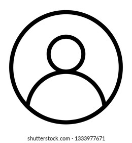 User Icon  isolated on white background. User symbol for your web site design, logo, app, 