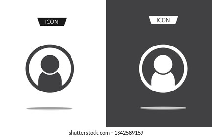 User Icon isolated on a white background
